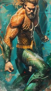 Aquaman Wall Art iPhone Wallpaper HD