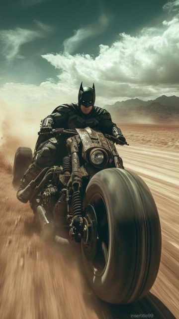 Bat Bike Wasteland Mad Max Style iPhone Wallpaper HD