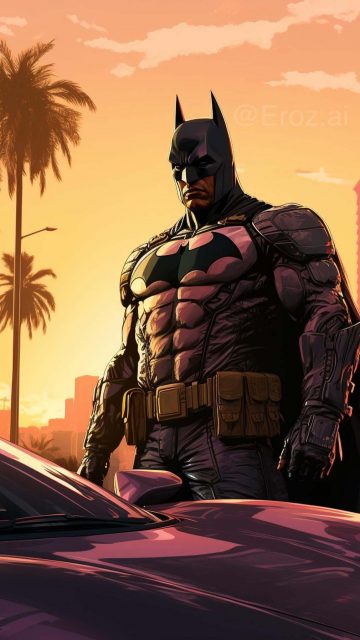 Batman GTA Style iPhone Wallpaper HD