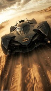 Batmobile Wasteland iPhone Wallpaper HD