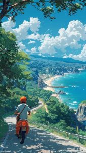 Beach Ride iPhone Wallpaper HD