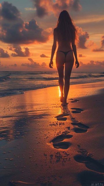 Beach Sunset Vibes iPhone Wallpaper HD