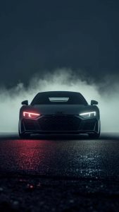 Black Car Audi R8 iPhone Wallpaper HD