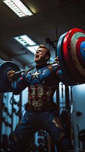 Captain America Gym iPhone Wallpaper HD
