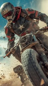 Captain America Motorcycle iPhone Wallpaper HD
