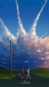 Cloudy Horizon iPhone Wallpaper HD