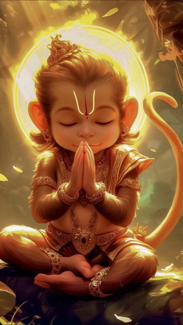 Cute Hanuman iPhone Wallpaper HD