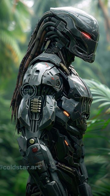 Cyborg Predator iPhone Wallpaper HD