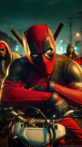Deadpool in the Hood iPhone Wallpaper HD
