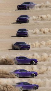 Dodge Challenger in Desert iPhone Wallpaper HD
