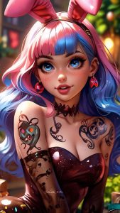 Easter Bunny Girl iPhone Wallpaper HD