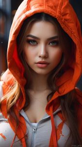 Hoodie Girl Eyes iPhone Wallpaper HD