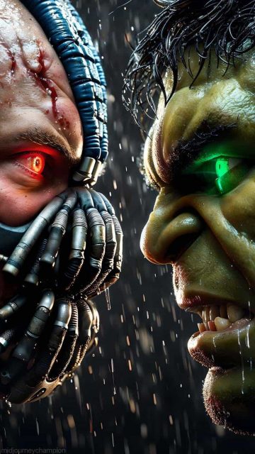 Hulk vs Bane iPhone Wallpaper HD