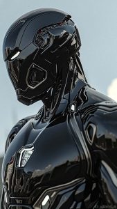 Iron Man Black Glossy iPhone Wallpaper HD