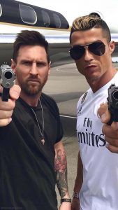 Messi Ronaldo Gang iPhone Wallpaper HD