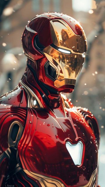 Nanotech Armor Iron Man iPhone Wallpaper HD