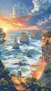 Old Rocks Beach iPhone Wallpaper HD