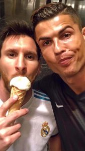 Ronaldo and Messi Bros iPhone Wallpaper HD