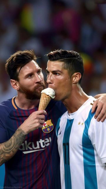Ronaldo and Messi Together iPhone Wallpaper HD