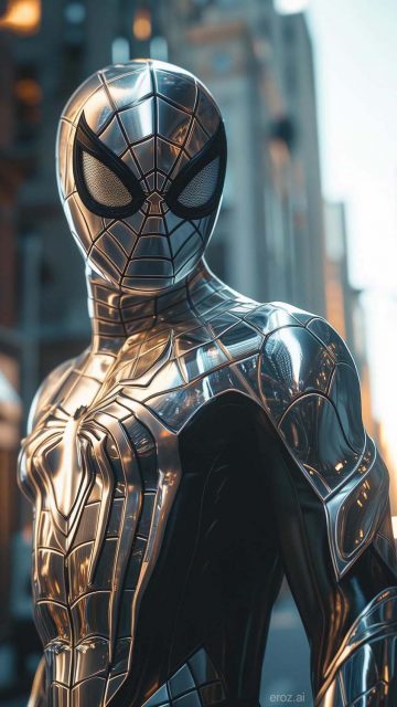 Silver Spiderman iPhone Wallpaper HD