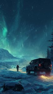 Snow Drive iPhone Wallpaper HD