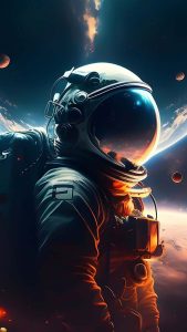 Spacetronaut iPhone Wallpaper HD