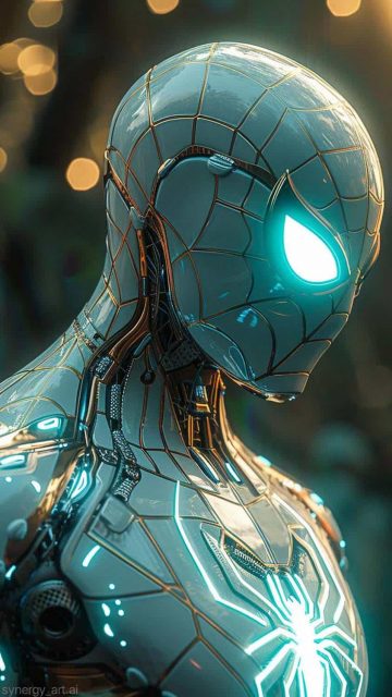Spidey White Suit iPhone Wallpaper HD