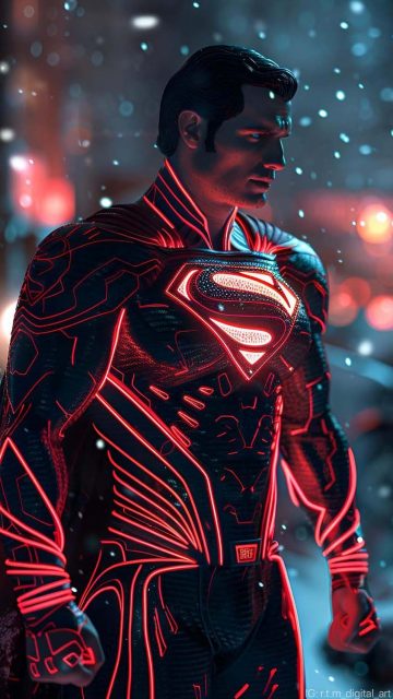 Superman Kryptonian Suit iPhone Wallpaper HD