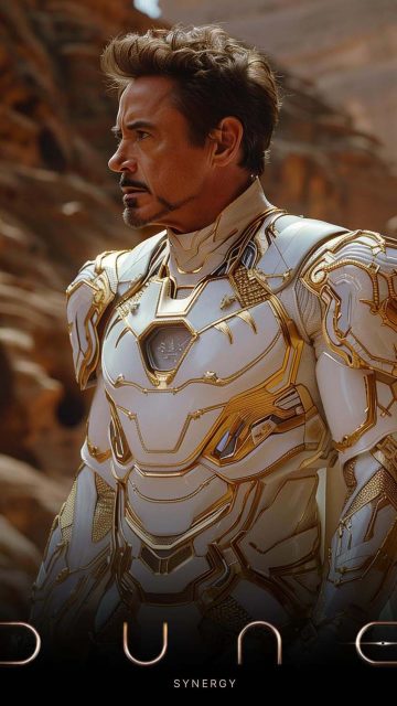 Tony Stark in Dune iPhone Wallpaper HD