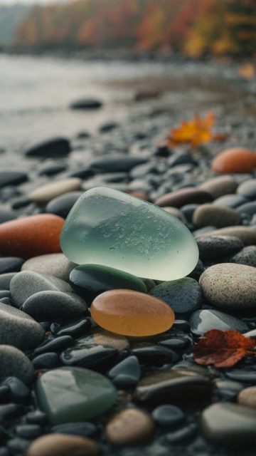 Water Stones Transparent iPhone Wallpaper HD