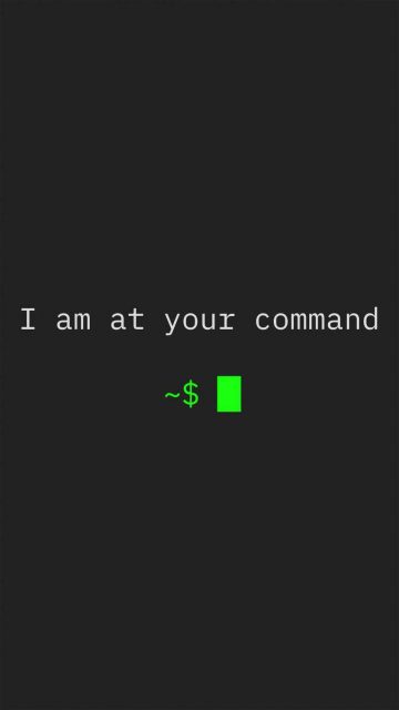 i am at your command iPhone Wallpaper HD