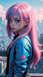 Anime Girl By imos artx iPhone Wallpaper HD