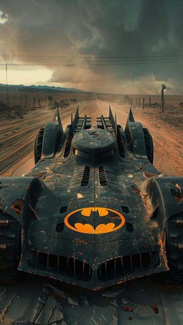 Batmobile Mad Max By insertitle99 iPhone Wallpaper HD