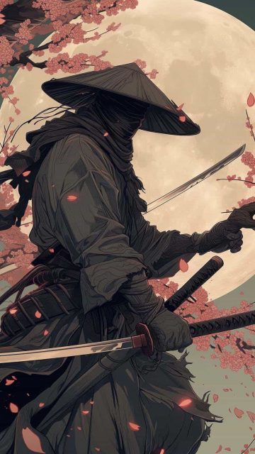 Black Samurai By artsopolis iPhone Wallpaper HD