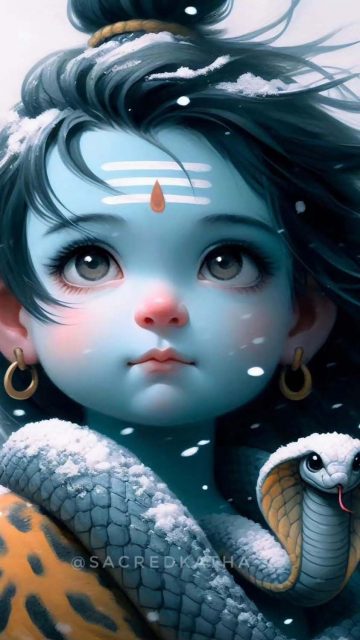 Cute Shiva By sacredkatha iPhone Wallpaper HD