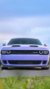 Dodge Challanger Purple iPhone Wallpaper HD