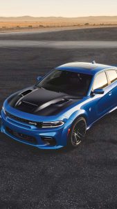 Dodge Charger Blue iPhone Wallpaper HD