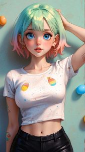 Easter Anime Girl iPhone Wallpaper HD