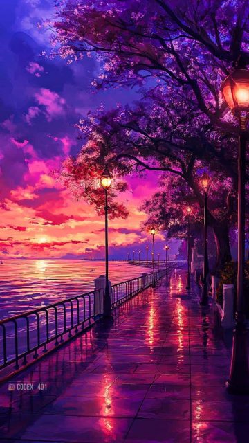 Evening Lake By codex 401 iPhone Wallpaper HD