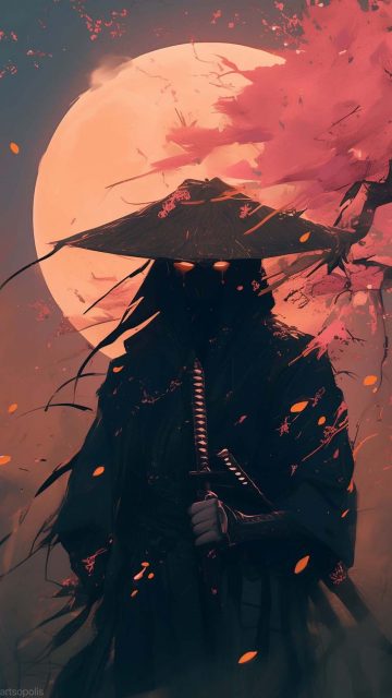 Ghost Samurai by artsopolis iPhone Wallpaper HD