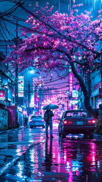 Glowing Night By zar4fussion iPhone Wallpaper HD