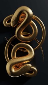 Golden Snake iPhone Wallpaper HD