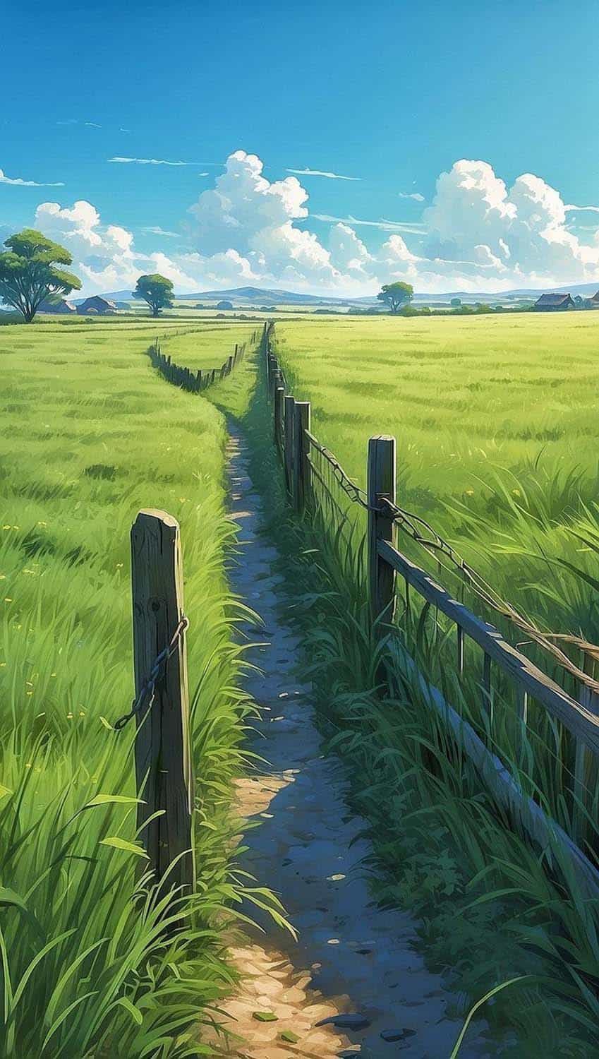 Green Fields By leisurelyhustles iPhone Wallpaper HD