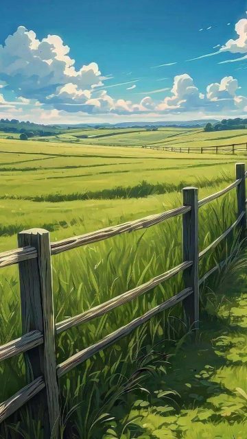 Green Grass Fields By leisurelyhustles iPhone Wallpaper HD