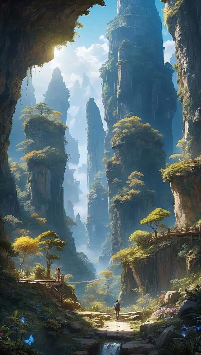 Hanging Mountains iPhone Wallpaper HD