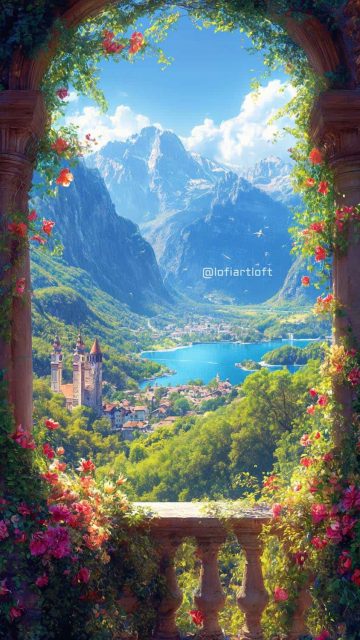Heavenly Views By lofiartloft iPhone Wallpaper HD