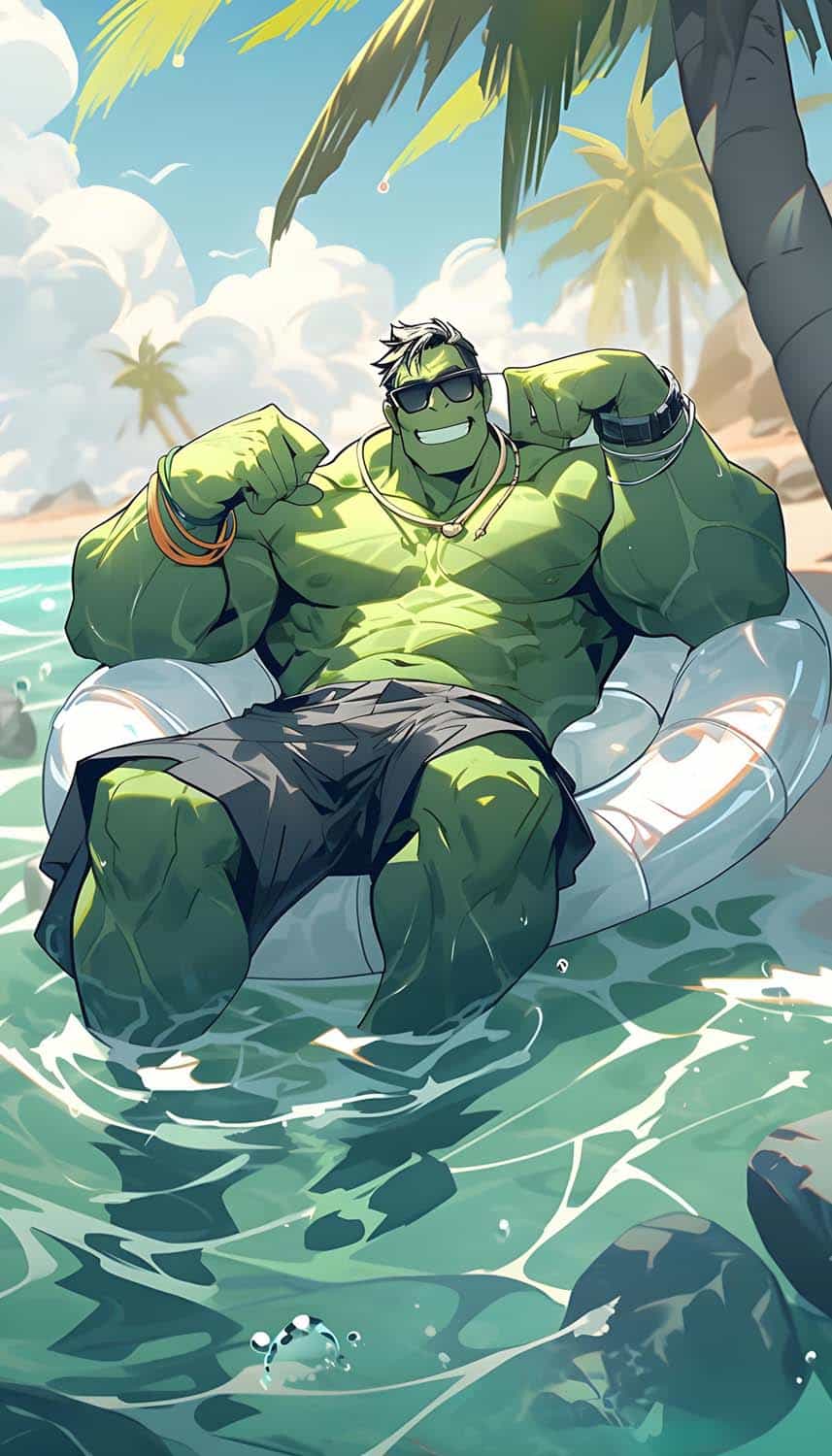 Hulk on Holidays iPhone Wallpaper HD