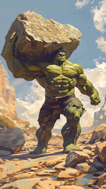 Hulk vs Stones iPhone Wallpaper HD