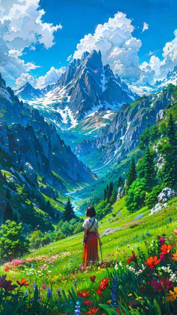 Into the Valley By zar4fussion iPhone Wallpaper HD