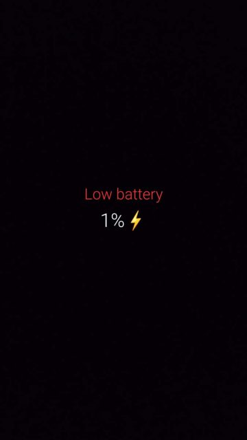Low Battery iPhone Wallpaper HD